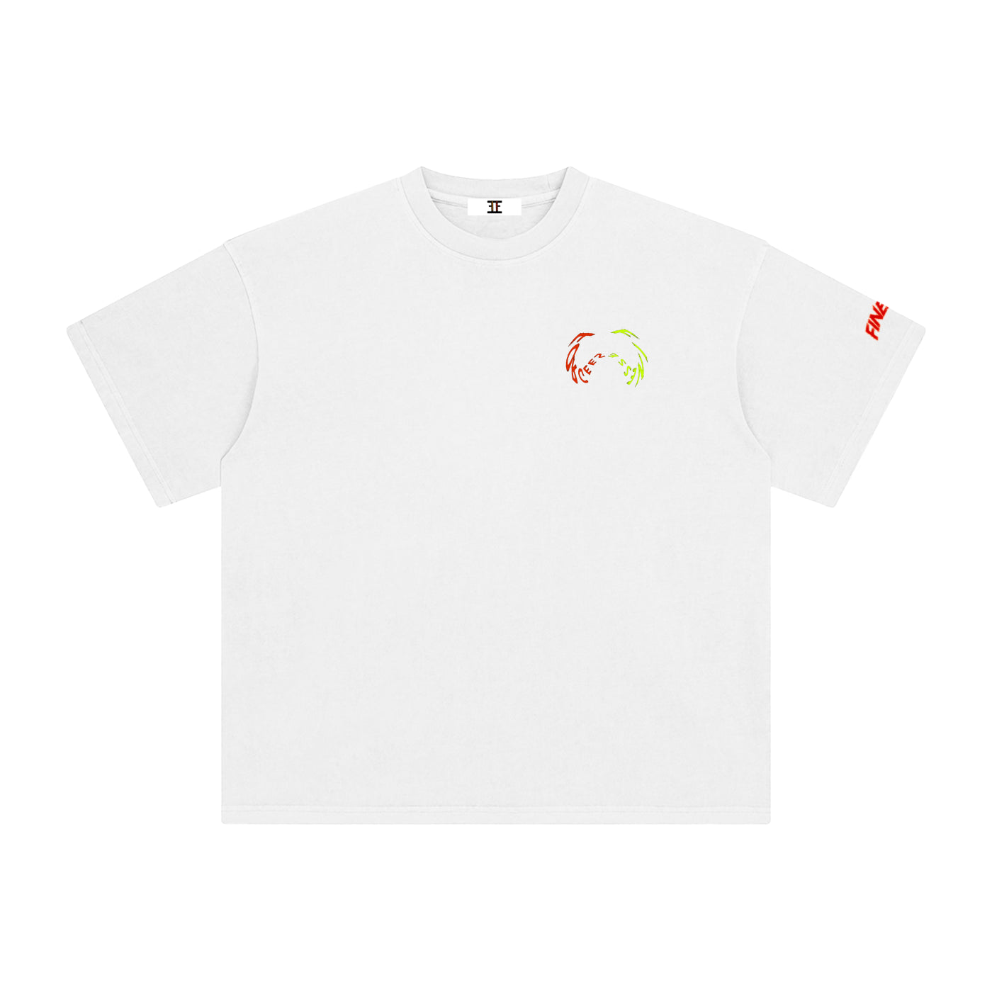 Wavy double F Logo T-Shirt (Front & back) T