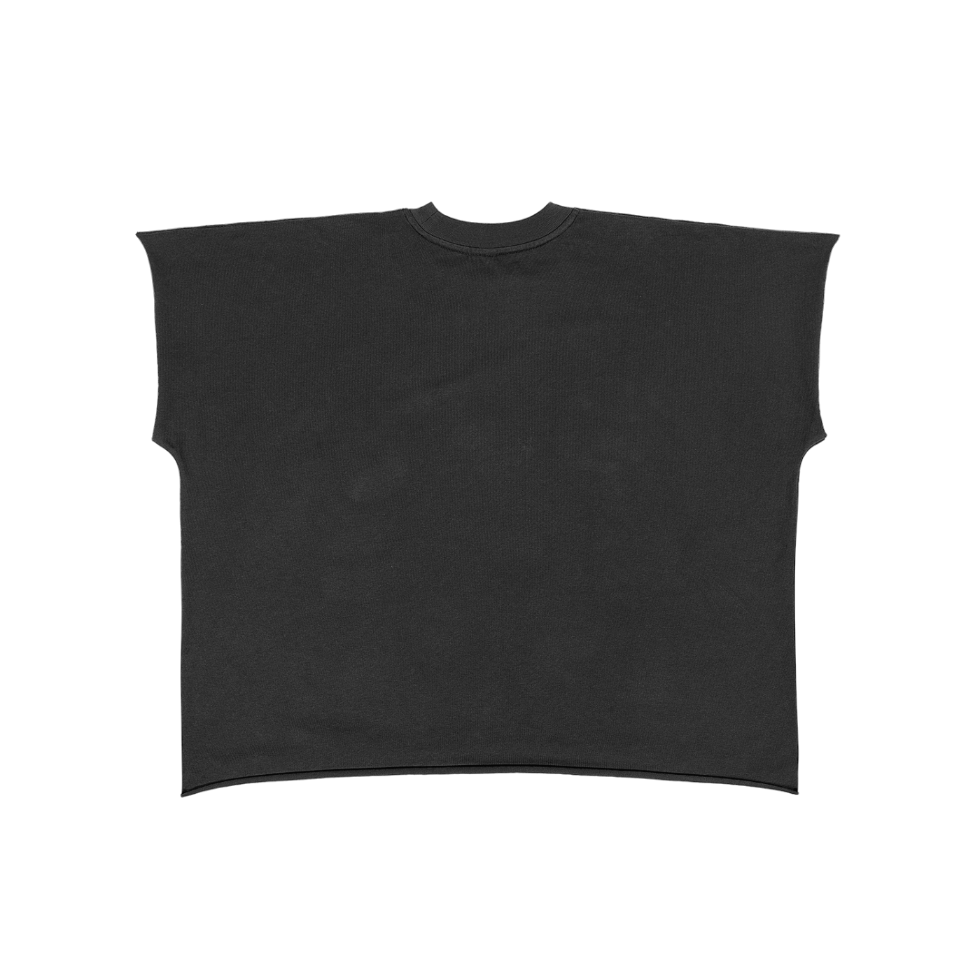 Raw Edge Boxy Non-Shrink T-Shirt (Wavy Double F logo)