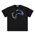Unisex Sueded Cotton T-Shirt (Wavy Double F Logo)