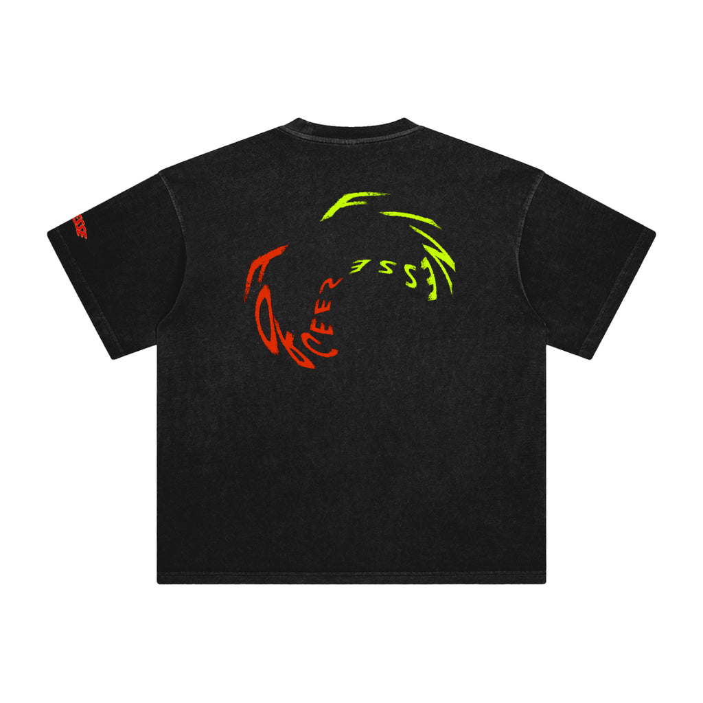 Wavy double F Logo T-Shirt (Front & back) T