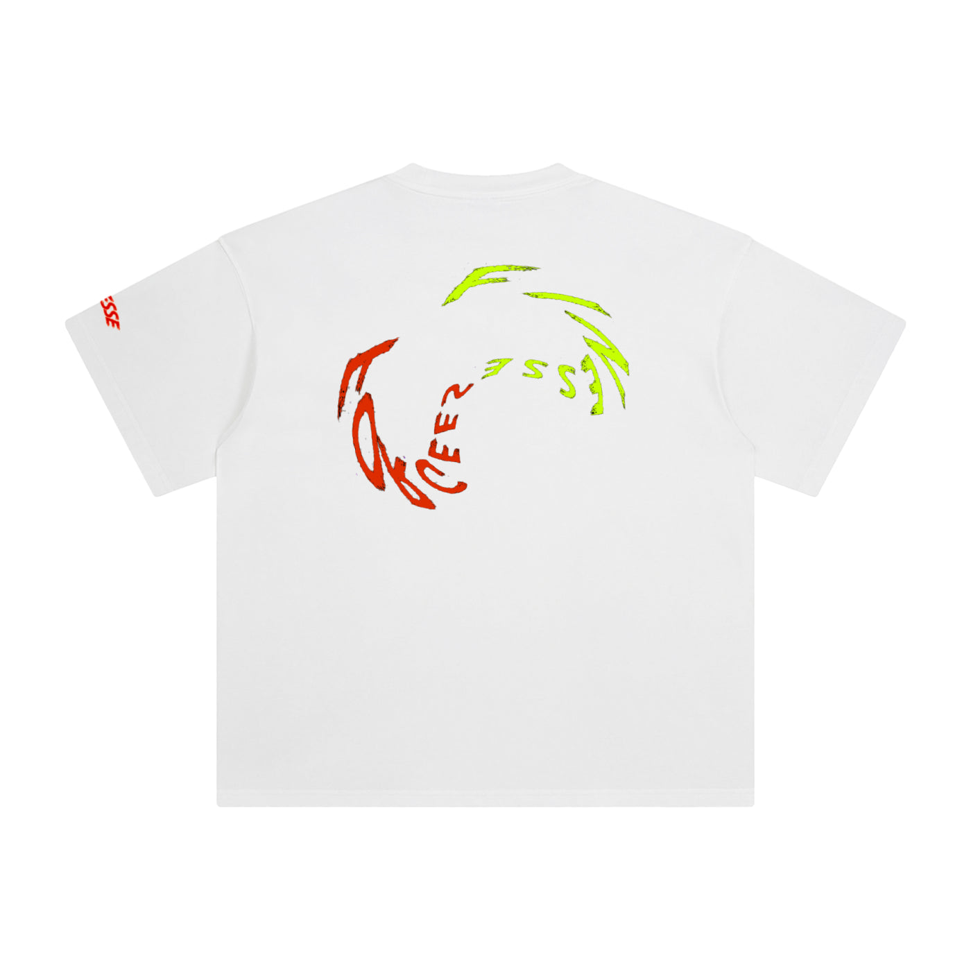 Wavy double F Logo T-Shirt (Front & back) T
