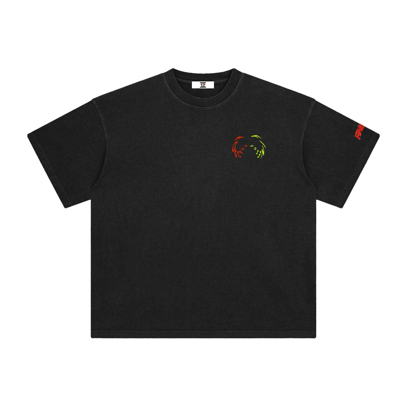 Wavy double F Logo T-Shirt (Front & back) T